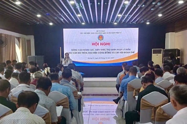 Nâng cao năng lực, kiến thức trợ giúp pháp lý điểm cho đội ngũ cán bộ cơ sở tại tỉnh Quảng Trị